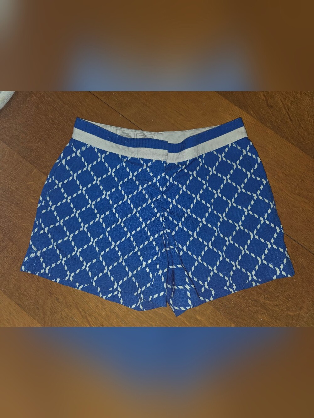 Slazenger Women’s Golf Shorts Royal Blue & White Lightweight Size 0